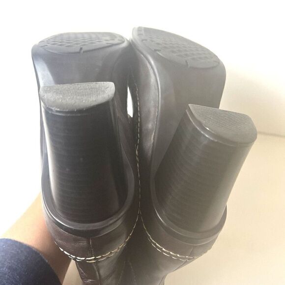 Naturalizer Ankle Bootie Womens 10B Brown Leather Pull On High Heel Casual Boots - Picture 8 of 12